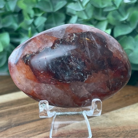 Fire Quartz- Hematoid Quartz- Palm Stone - Picture 5 of 17
